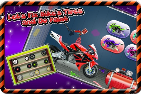 Sports Bike Factory – Build motorcycle in this mechanic garage game for kids screenshot 4