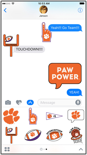 Clemson Tigers Stickers for iMessage(圖2)-速報App