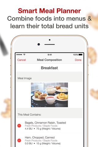 Bread Units Calculator System screenshot 3