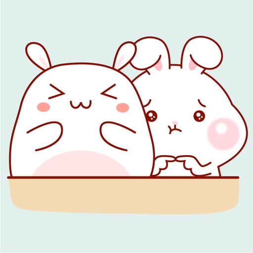 Bunny Couple Animated Stickers iOS App