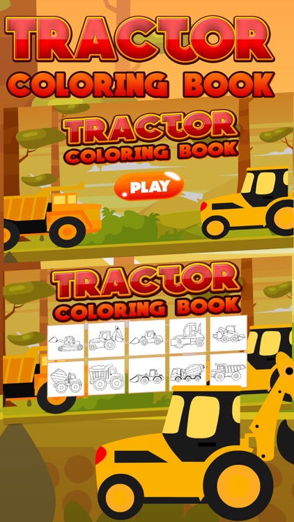 Tractor Coloring Kids Game