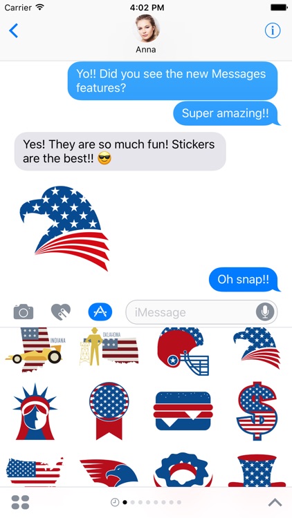 USA Sticker Pack for iMessage