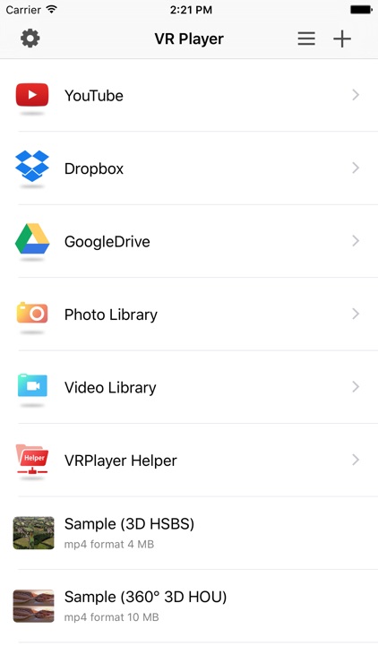 VRPlayer : 2D & 3D & 360° Video Player for VR
