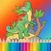 Cute Dinos Coloring Book for Kids :Painting & Learning Games