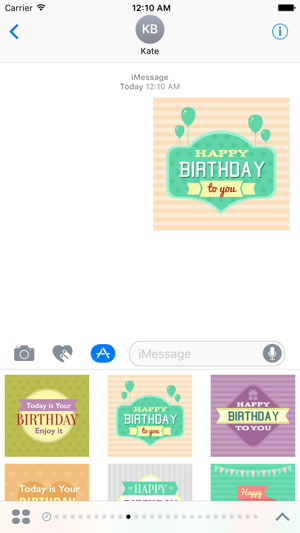 Sticker Birthday e-Cards for iMessage(圖1)-速報App