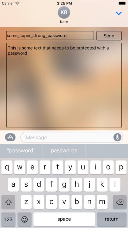 Password Message - for iMessage