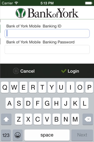 Bank of York Mobile Banking screenshot 2