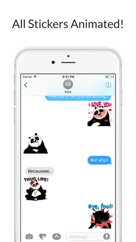 Game screenshot Sassy Panda - Funny Stickers hack