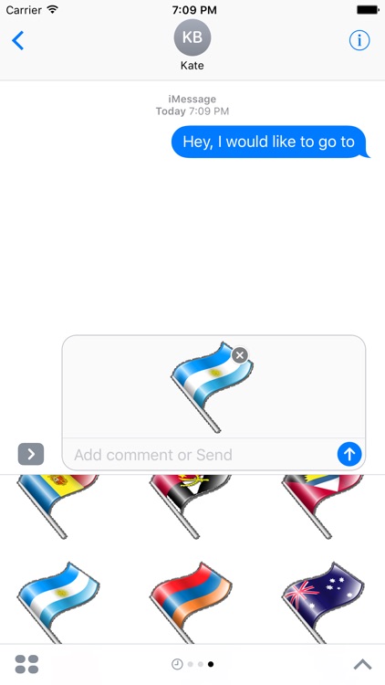 Flags for iMessage