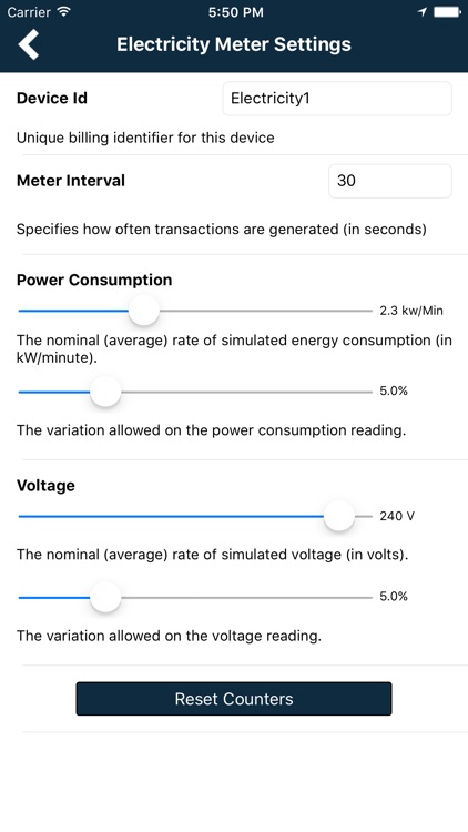 IOT Billing Device Simulator