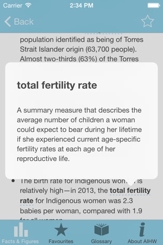 Indigenous Health and Welfare Statistics screenshot 4