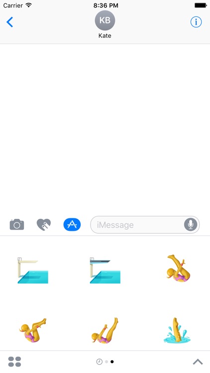 Diving Sticker - Sports Emoji screenshot-3