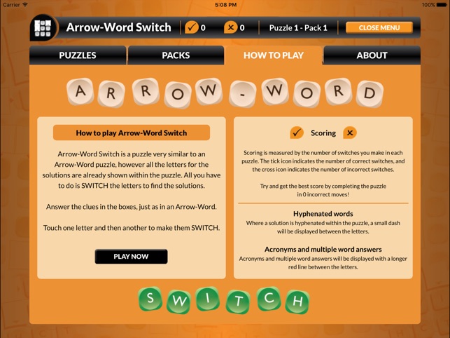 Arrow-Word Switch