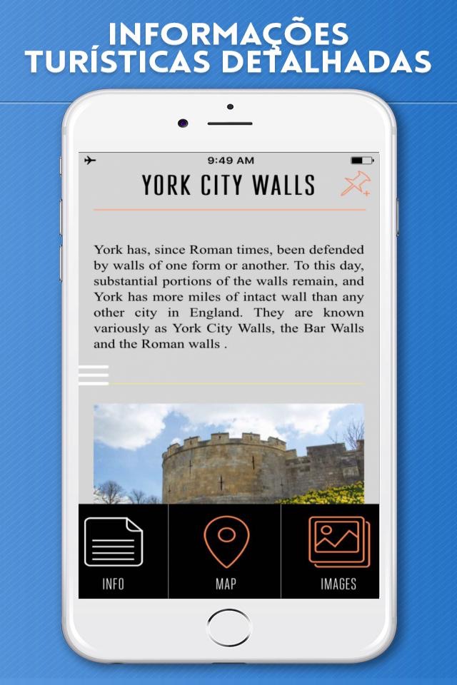 York Travel Guide with Offline City Street Map screenshot 3