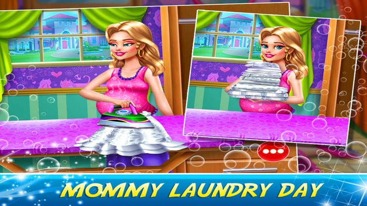 Pregnant Mom Washing Laundry screenshot-3