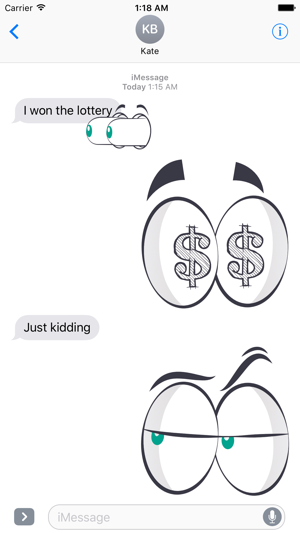 Eyemoji Crazy Eyes Stickers