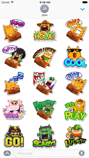 Splashy Cats Stickers