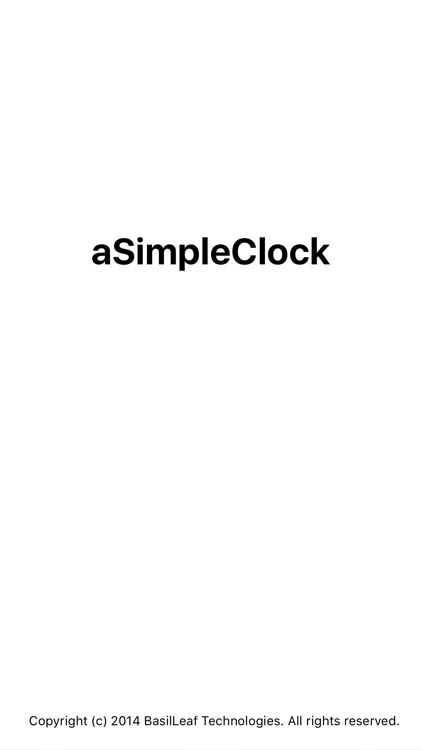 a Simple Clock