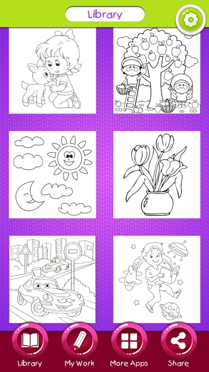 Cute Cartoon Coloring Pages