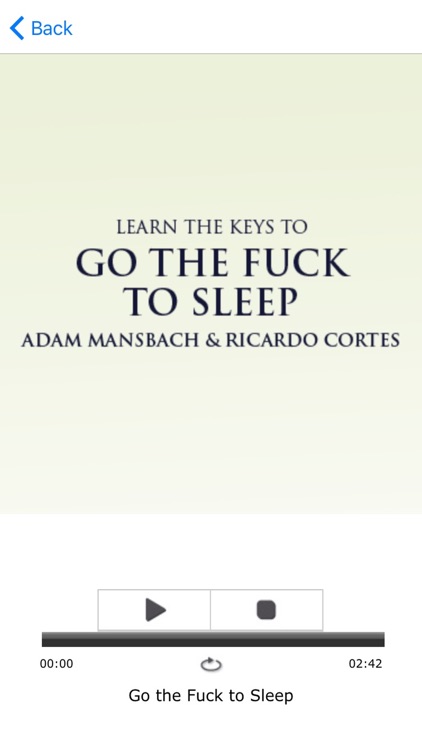 Go The - To Sleep by Adam Mansbach Audiobook screenshot-3