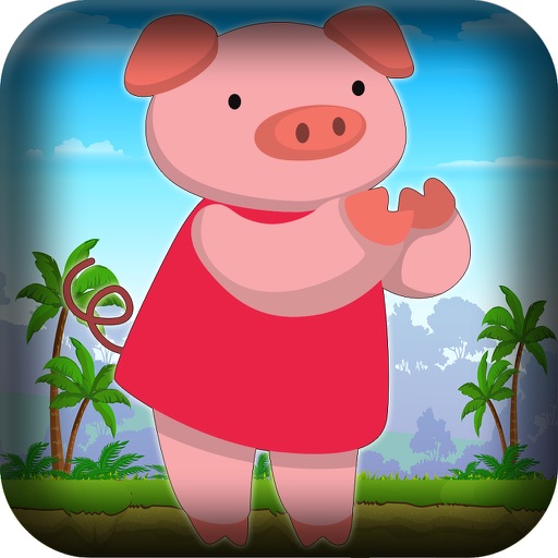 Super Pig Acrobat Jumping Rush - Piggy Food Collecting Game Icon