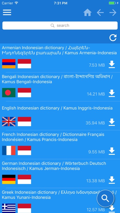 Indonesian Multilingual dictionary