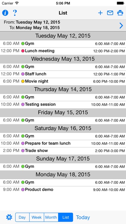 CalPrint for iPhone Calendar Printing screenshot-3