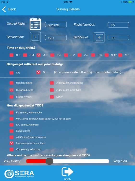 Corendon Airlines TOD Survey