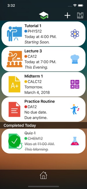 Homework Planner App Timetable