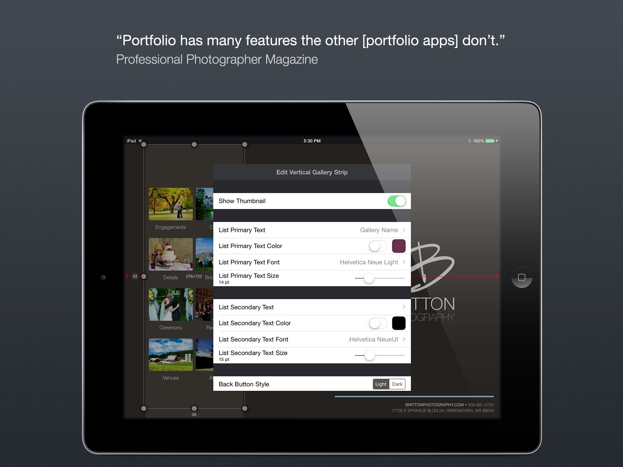 Portfolio for iPad screenshot 3