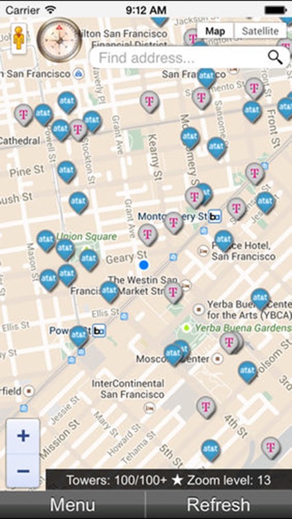Cellular Signal Booster - 4G network tower locator