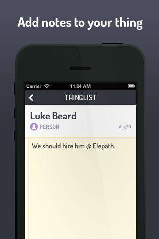 Thinglist screenshot 3