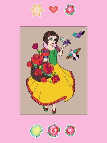 Super Simple Coloring Book: Princess - Free screenshot 4
