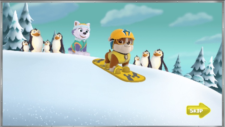 小狗狗滑雪企鹅救援 -给宝宝玩的游戏 screenshot-3