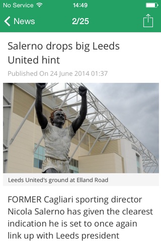 Yorkshire Post Football App screenshot 3