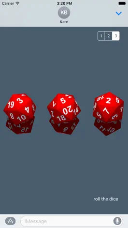 Game screenshot RPG D20 Role-Player Dice for iMessage apk