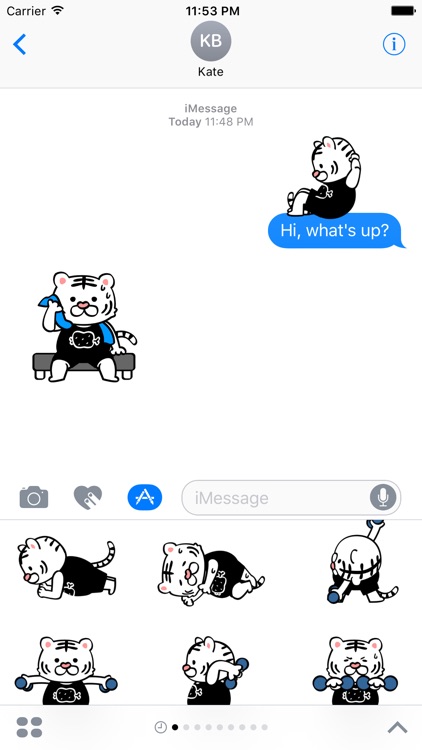 Tiger's Workout - Animated Stickers