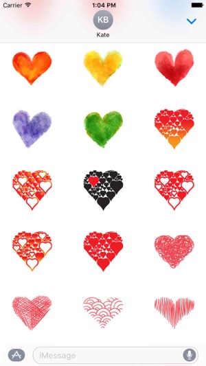 Love Sticker Pack! - Hearts, Sweets Stickers Set!(圖5)-速報App