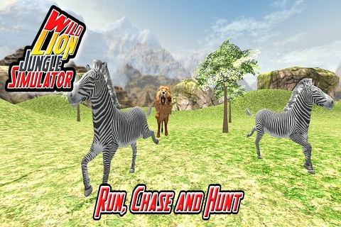 Wild Lion Jungle Simulator Adevnture 3D screenshot 2