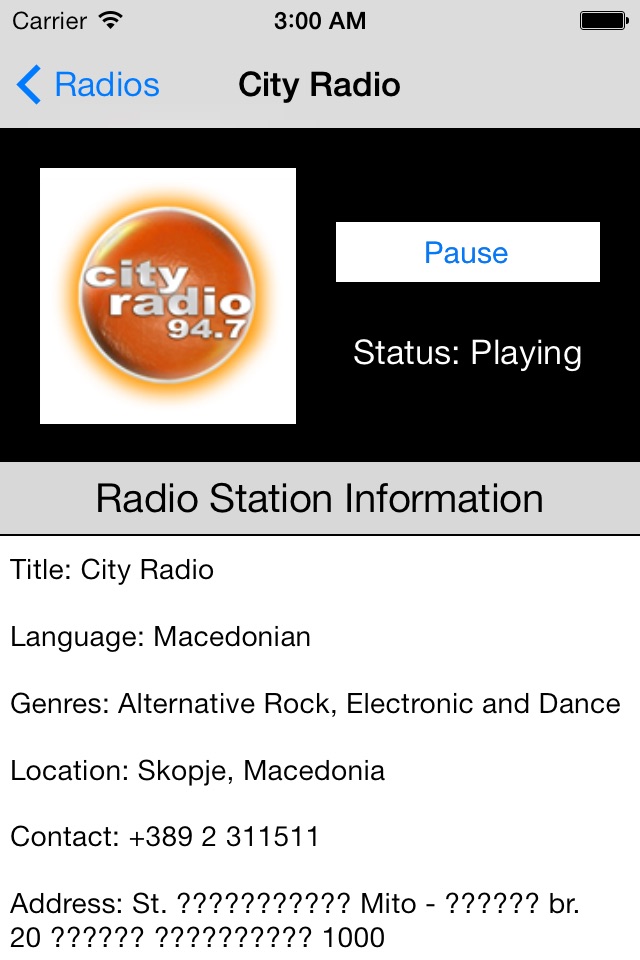 Macedonia Radio Live Player (Macedonian / Македонија / македонски јазик радио) screenshot 4
