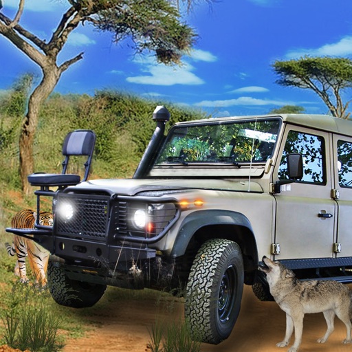 Offroad Driving wild safari strike animal hunting Icon