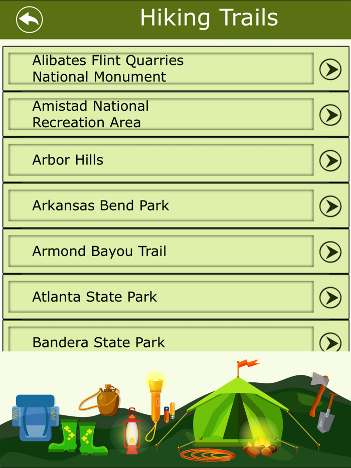 Texas Campgrounds  Trails
