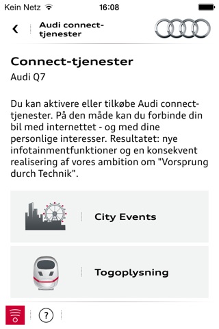 myAudi mobile screenshot 2