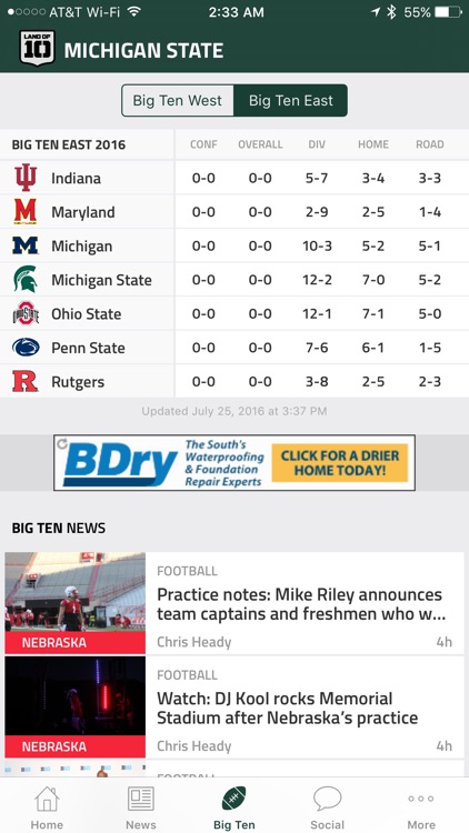 Land of Ten – Team-Specific Big Ten Football News screenshot-3