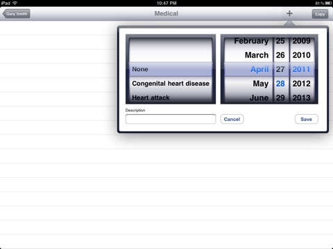 Family Medical History HD screenshot 4