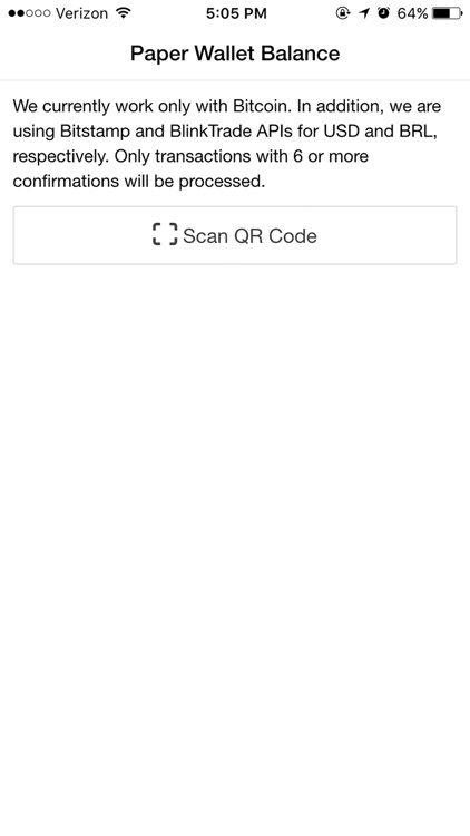 Paper Wallet Balance