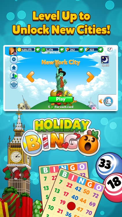 Holiday Bingo - FREE Bingo and Slots Game