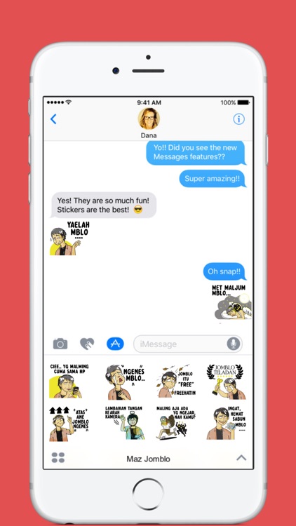 Maz Jomblo stickers by MOHAMAD for iMessage
