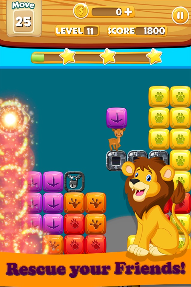 Cute Zoo Animals - Help Tigger rescue his friends screenshot 3