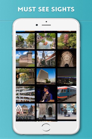 Utrecht Travel Guide with Offline City Street Map - náhled